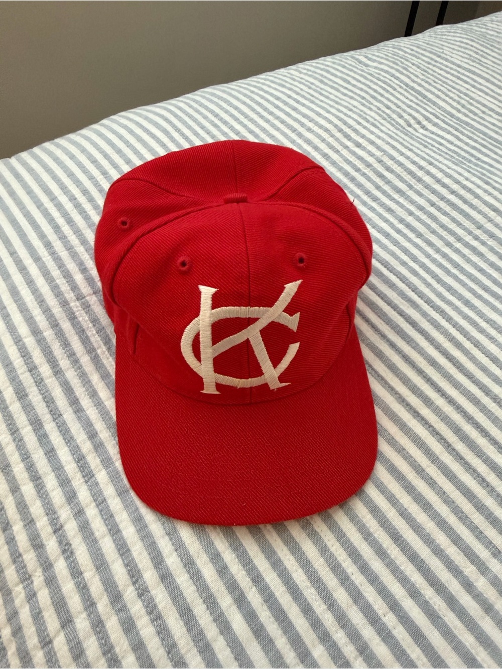 Vintage Red KC Monarchs hat